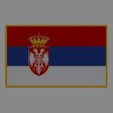 Serbian flag dark
