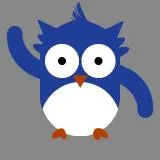Owl (blue colour version)