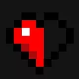 Minecraft Heart (Half)