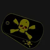 Skull Dog Tag
