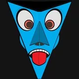 Crazed Blue Dorito 