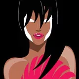 Glow eye woman 