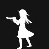 Girl with Gun(White)