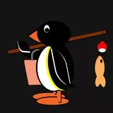 Pingu goes fishing