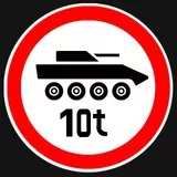 Road Sign Infatry Fighting Vihacle