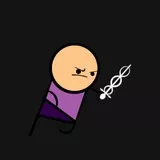Cyanide and Happiness Purple Eye Stabber (Extended + Sword-knife) (for non-premium)