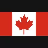 Canadian Flag (Darker Red Variant 1 x 2)