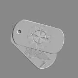 Silver Sniper Dog Tag