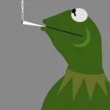 kermit smoking green