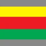 Flag of Rojava AKA Western Kurdistan or Syrian Kurdistan 