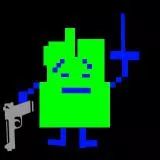 Mooninite with pistol