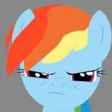Rainbow Dash mad Face