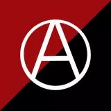Anarchist Red and Black Circle A 