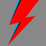 Aladdin Sane Lightning Bolt