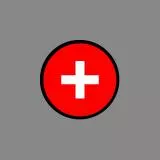 Round Swiss Flag