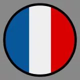 French flag - Round