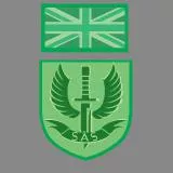 British SAS Patch and Flag Woodland Camo