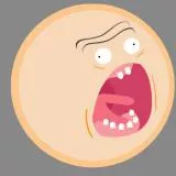 Rick & Morty screaming sun