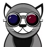 Persian Cat w Glasses